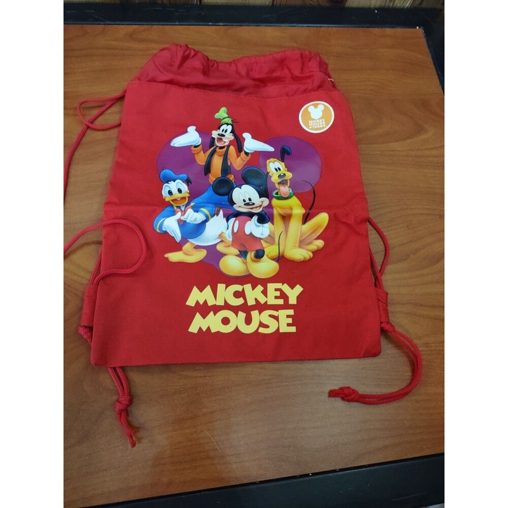 Disney Mickey Mouse Goofy Donald Pluto String Bag Backpack